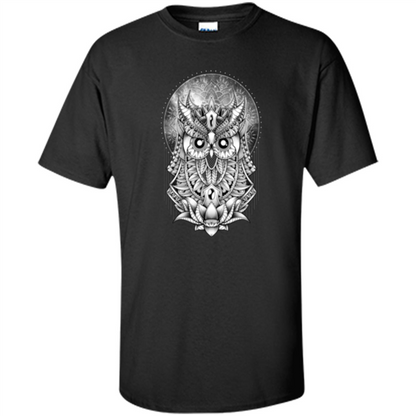 Venus Owl T-shirt Planet Black