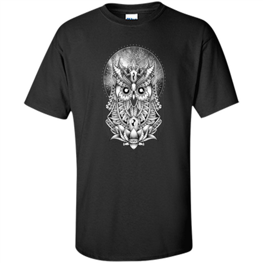 Venus Owl T-shirt Planet Black