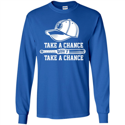 Football T-shirt Take A Chance Don't Take A Chance Royal