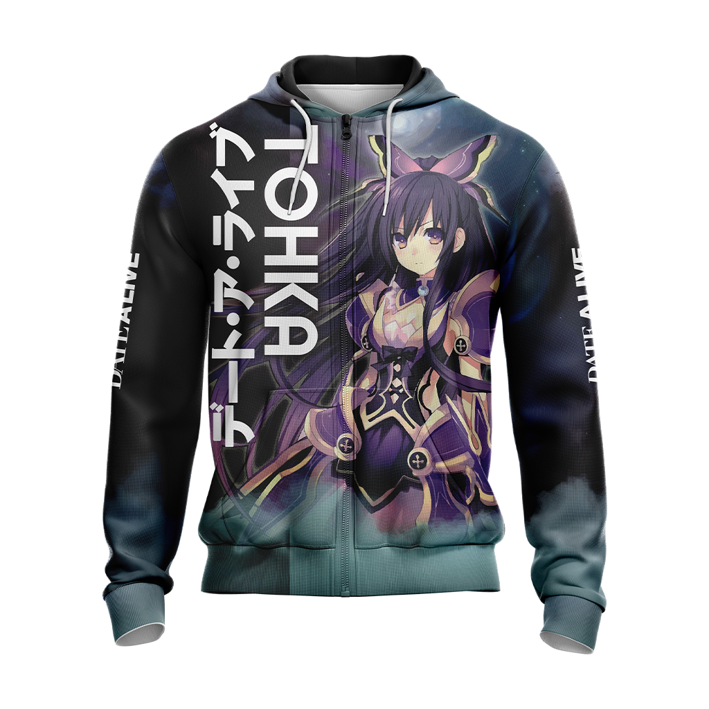 Date A Live - Tohka Yatogami 3D Zip Up Hoodie - WackyTee