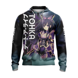 Date A Live - Tohka Yatogami 3D Zip Up Hoodie