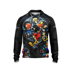 Kingdom Hearts New Style Unisex Zip Up Hoodie