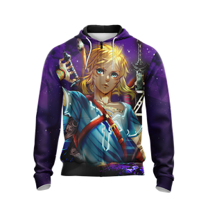 A sword wields no strength unless the hand that holds it has courage The legend of Zelda All Over Print T-shirt Zip Hoodie Pullover Hoodie