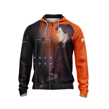 Sherlock New Look Unisex Zip Up Hoodie