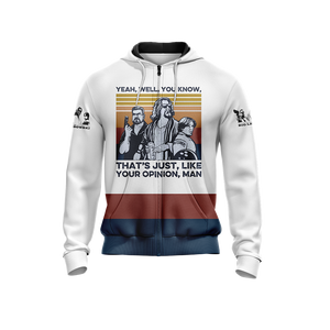 The Big Lebowski: That Just, Like Your Opinion Man Zip Up Hoodie