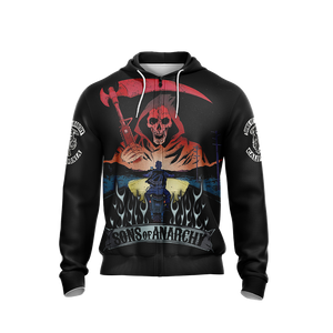 Sons of Anarchy New Style Unisex Zip Up Hoodie