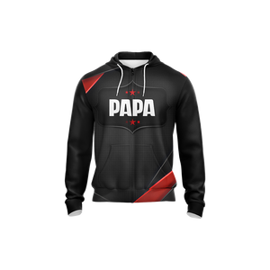 Being A Papa Is The Best Job I've Ever Had Unisex Zip Up Hoodie