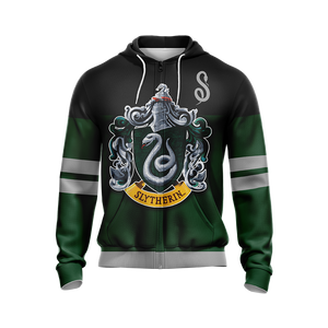Harry Potter - Cunning Like A Slytherin New Style Unisex Zip Up Hoodie