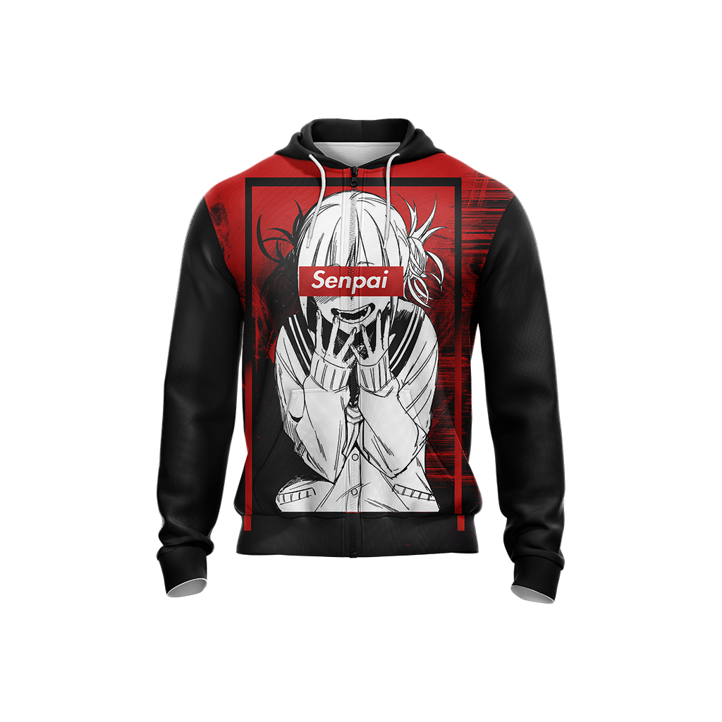 Japanese Girl Senpai Zip Up Hoodie