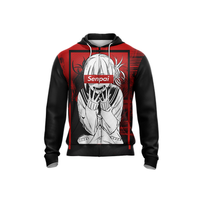 Japanese Girl Senpai Zip Up Hoodie