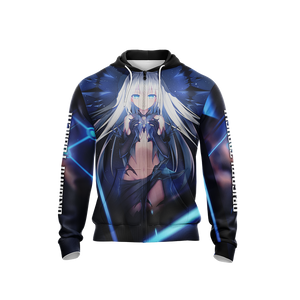 Date A Live - Tobiichi Origami Unisex Zip Up Hoodie