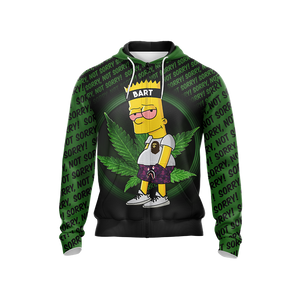 Bart The Simpsons Zip Up Hoodie