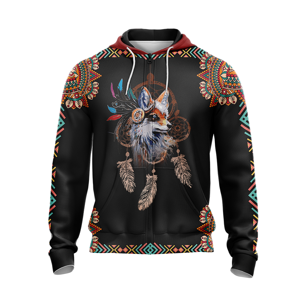 Fox Zip Up Hoodie