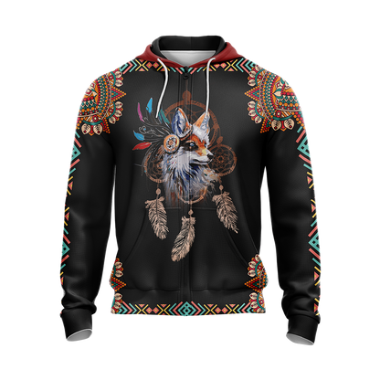 Fox Zip Up Hoodie