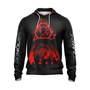 Command & Conquer - Brotherhood of Nod Unisex Zip Up Hoodie