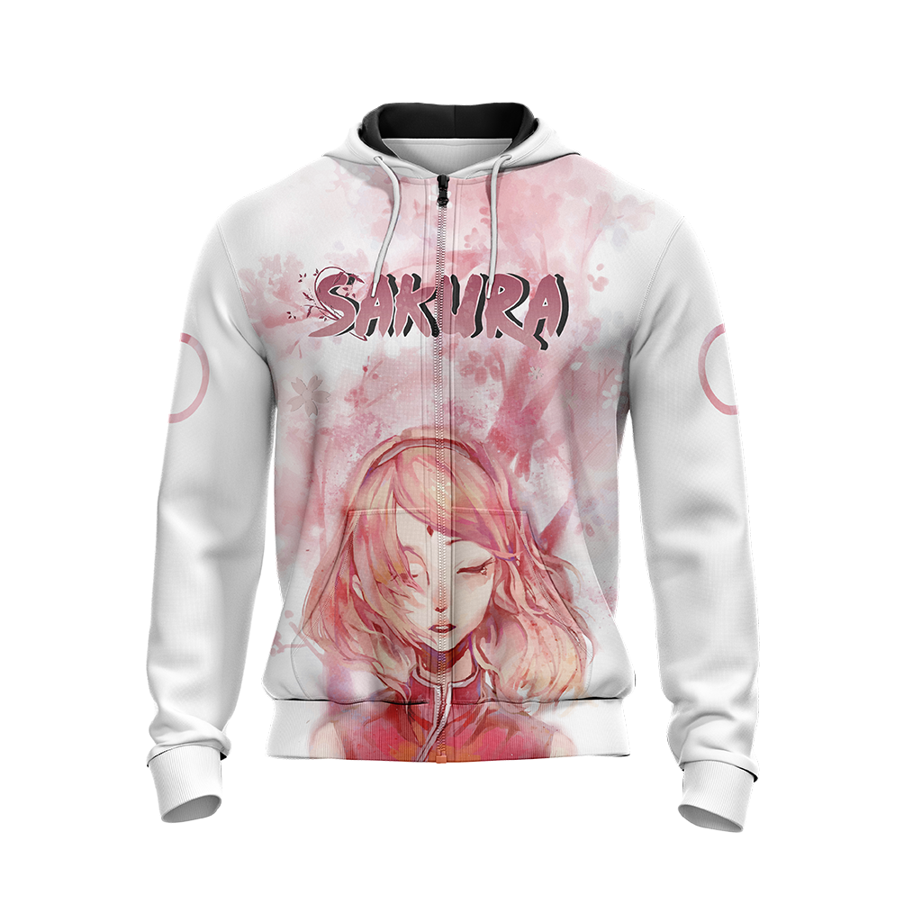 Naruto - Sakura Haruno New Unisex Zip Up Hoodie
