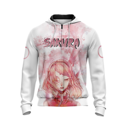 Naruto - Sakura Haruno New Unisex Zip Up Hoodie