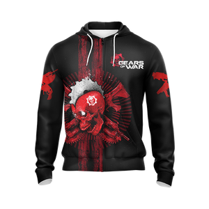 Gears Of War New Style Unisex Zip Up Hoodie