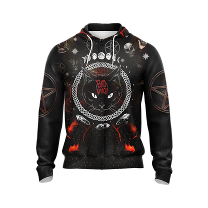 Bad Witch Unisex Zip Up Hoodie