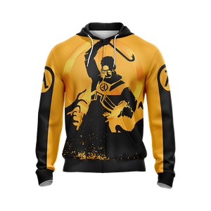 Half-Life - The One Free Man Unisex Zip Up Hoodie