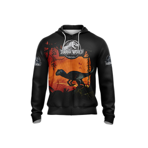 Jurassic World New Unisex Zip Up Hoodie