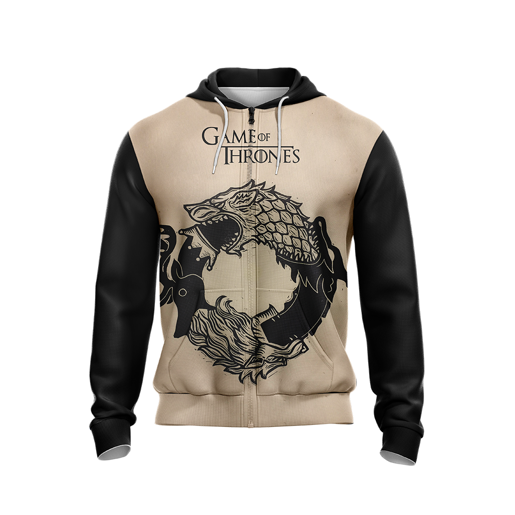 Game Of Thrones New Look Unisex Zip Up Hoodie Jacket