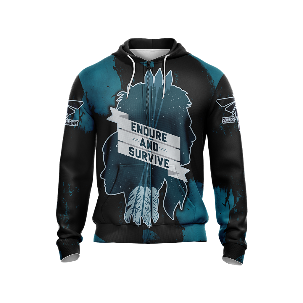The last of Us - Endure and Survive Unisex Zip Up Hoodie