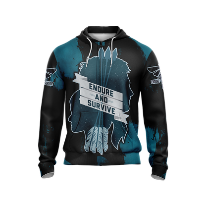 The last of Us - Endure and Survive Unisex Zip Up Hoodie