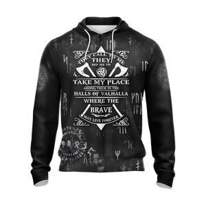 Viking Prayer Unisex 3D T-shirt Zip Hoodie Pullover Hoodie