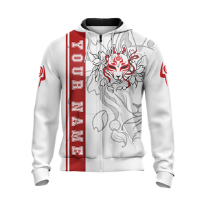 Ninetail fox Spirit - Customized New Unisex 3D Zip Up Hoodie