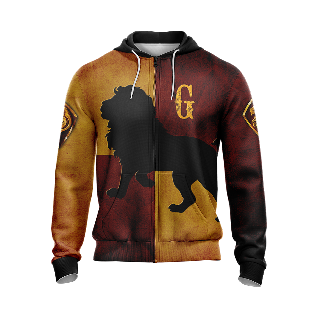 Gryffindor Lion Harry Potter New Look Unisex Zip Up Hoodie