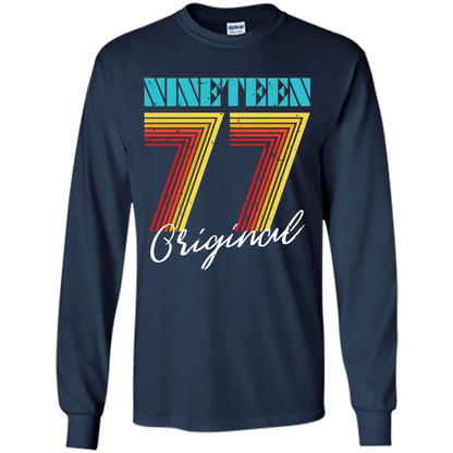 Original 1977 Birthday T-shirt Navy