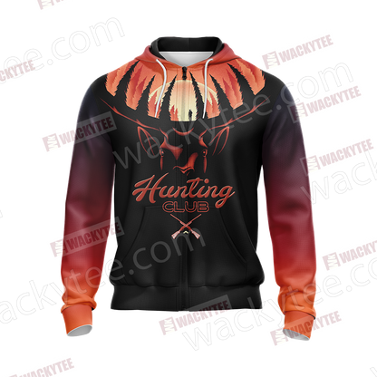 Hunting - Deer New Look Unisex Zip Up Hoodie Jacket