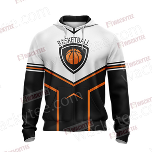 Basketball Unisex Zip Up Hoodie Jacket