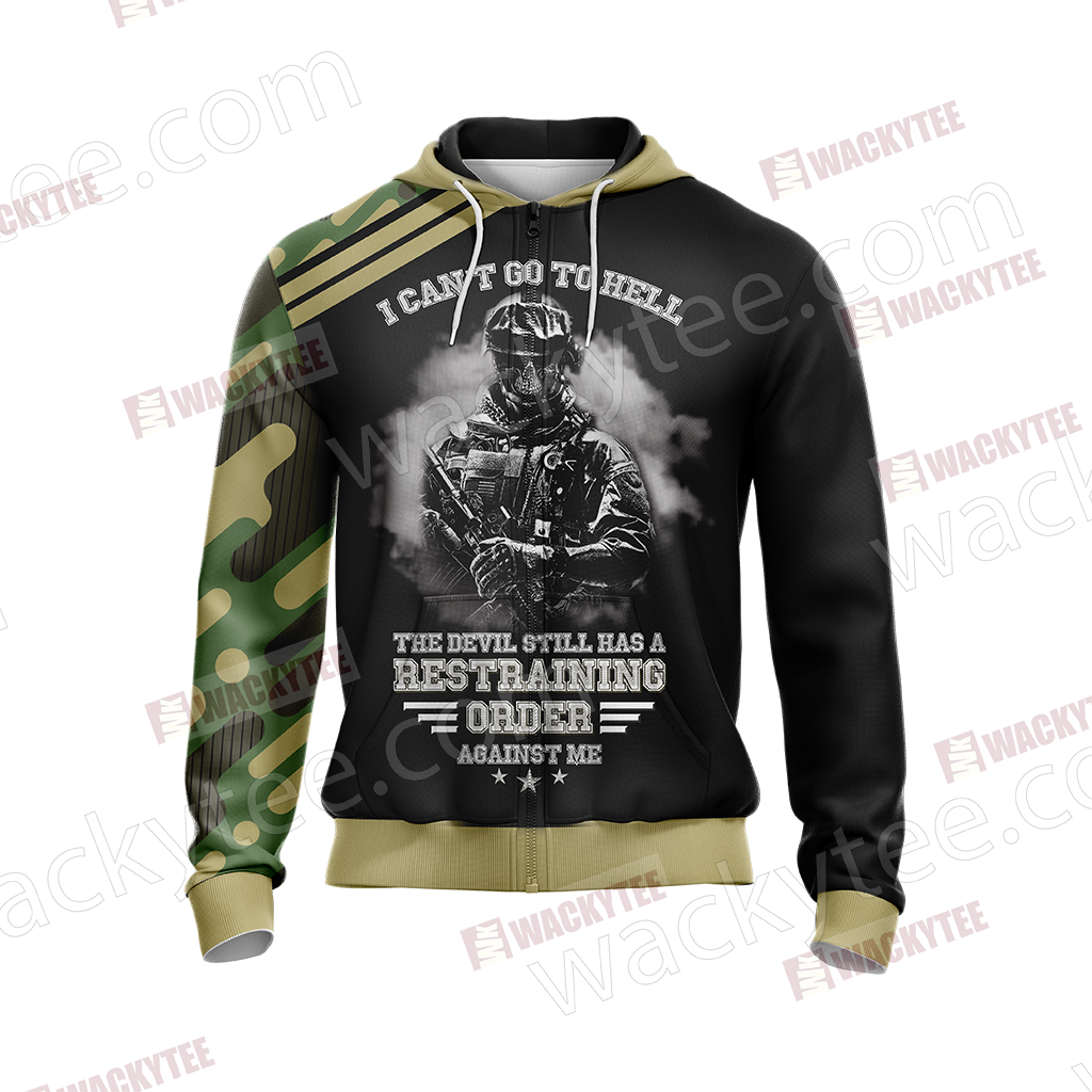 Veteran Unisex Zip Up Hoodie Jacket