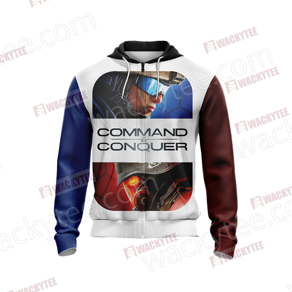 Command & Conquer New Look Unisex Zip Up Hoodie Jacket