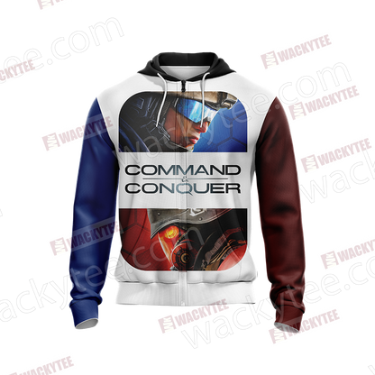 Command & Conquer New Look Unisex Zip Up Hoodie Jacket