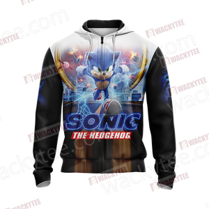 Sonic the Hedgehog (2020) Unisex Zip Up Hoodie Jacket