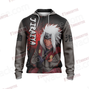 Naruto -  Jiraiya New Unisex Zip Up Hoodie Jacket