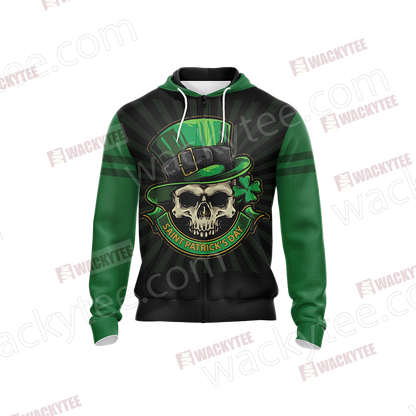 Everyone's Irish Saint Patricks Day Unisex Zip Up Hoodie