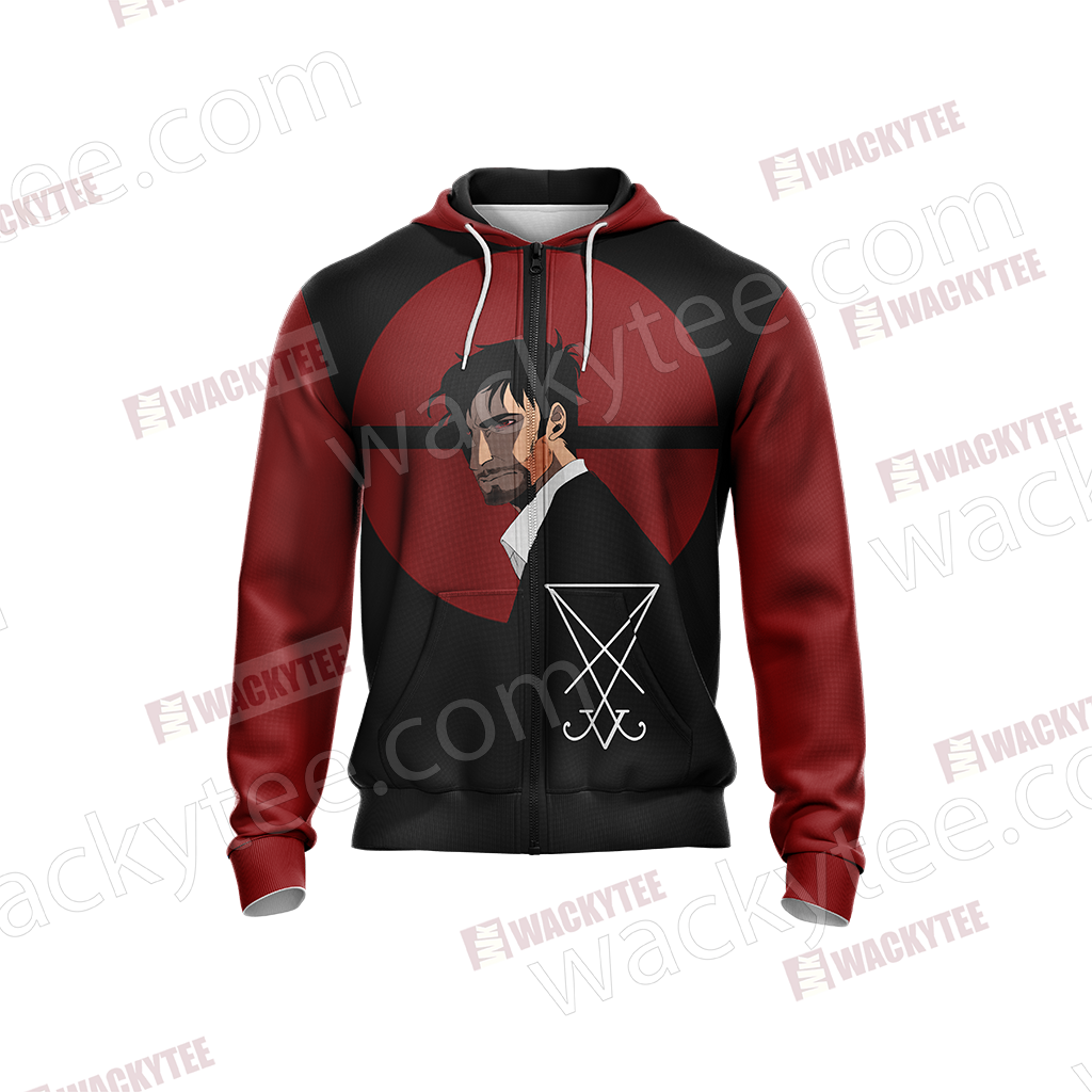 Lucifer New Version Unisex Zip Up Hoodie Jacket