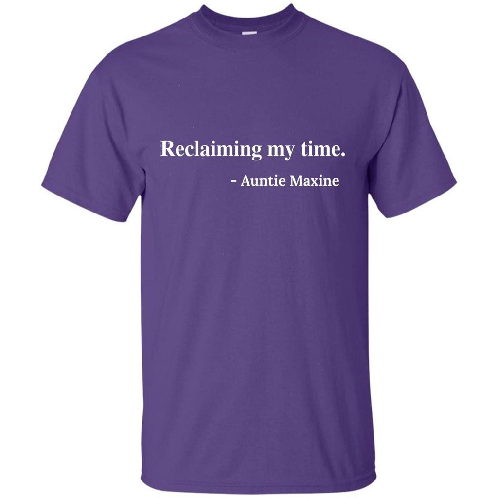 Reclaiming My Time Auntie Maxine Waters T-shirt Purple