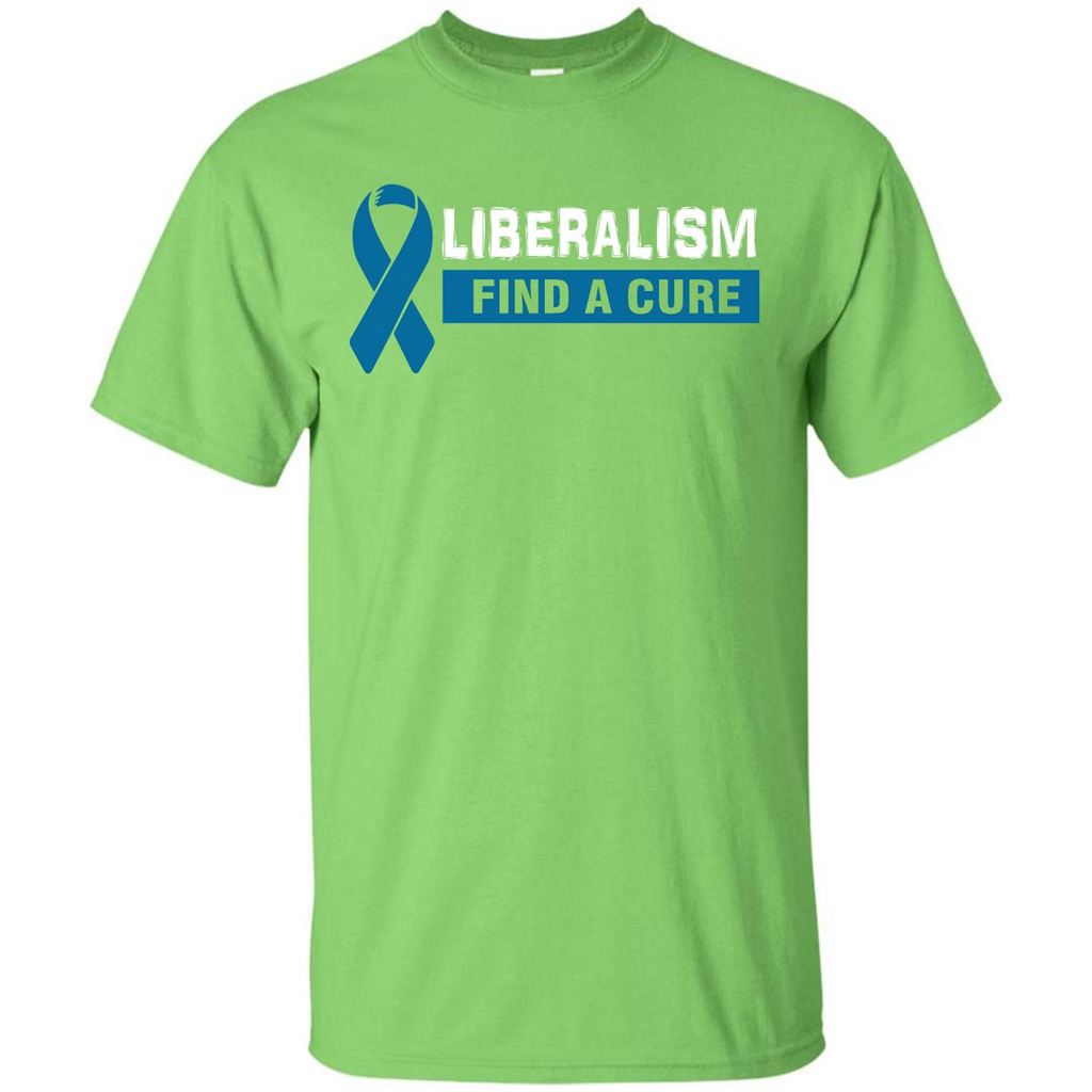 Cancer Awareness T-shirt Liberalism Find A Cure T-shirt Lime