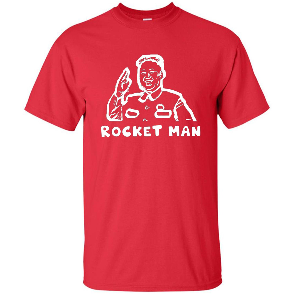 Kim Jong Un North Korea Rocket Launch T-shirt Donald Trump T-shirt Red
