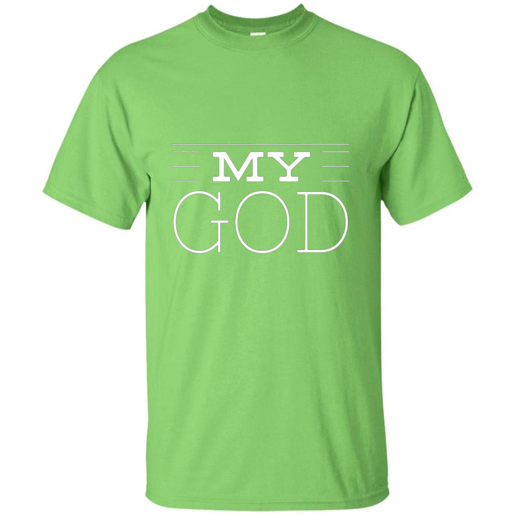 Christian T-shirt My God Lime