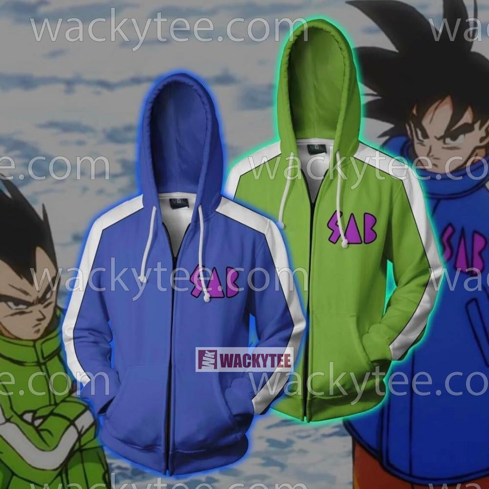 Dragon Ball SAB Vegeta And Goku Cosplay Zip Up Hoodie Jacket