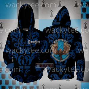 Wise Like A Ravenclaw Harry Potter New Collection Zip Up Hoodie