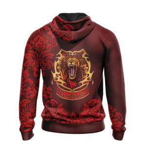 Harry Potter - Brave Like A Gryffindor Version Lifestyle Unisex Zip Up Hoodie