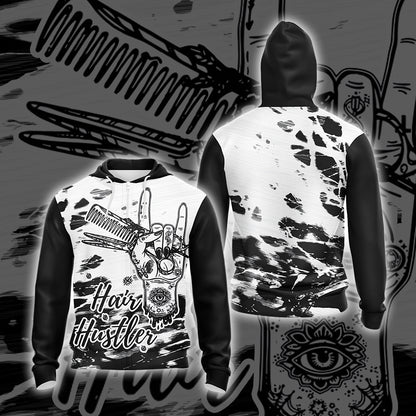 Hair Hustler Unisex Zip Up Hoodie 4XL