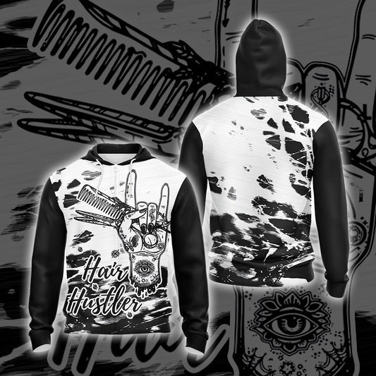 Hair Hustler Unisex Zip Up Hoodie 4XL